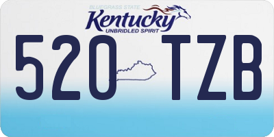 KY license plate 520TZB