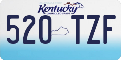 KY license plate 520TZF