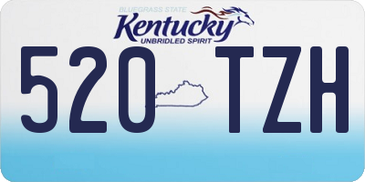 KY license plate 520TZH