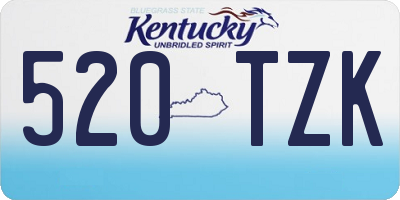 KY license plate 520TZK