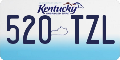 KY license plate 520TZL