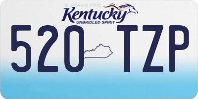 KY license plate 520TZP