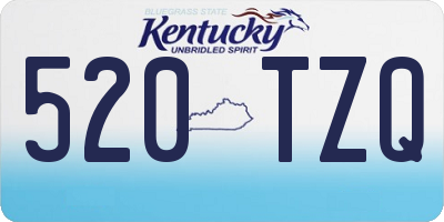 KY license plate 520TZQ