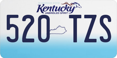 KY license plate 520TZS