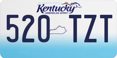 KY license plate 520TZT