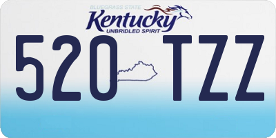KY license plate 520TZZ