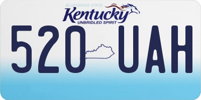 KY license plate 520UAH