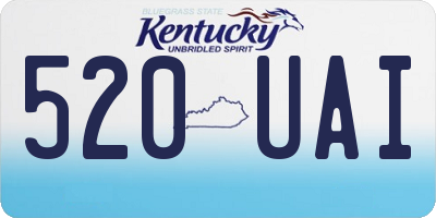 KY license plate 520UAI