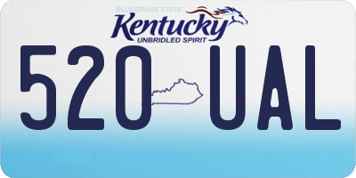 KY license plate 520UAL