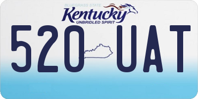 KY license plate 520UAT