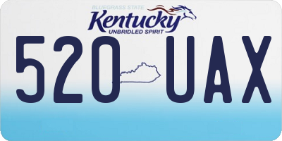 KY license plate 520UAX