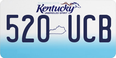 KY license plate 520UCB