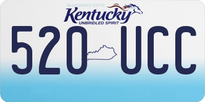 KY license plate 520UCC