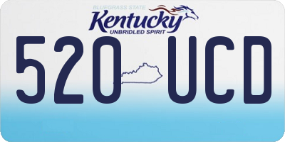 KY license plate 520UCD