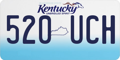 KY license plate 520UCH