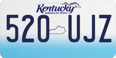 KY license plate 520UJZ