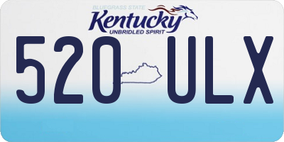 KY license plate 520ULX