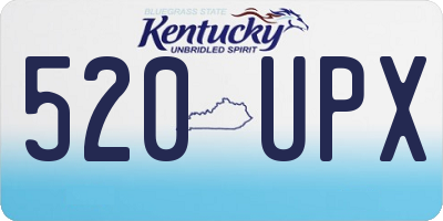KY license plate 520UPX