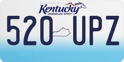 KY license plate 520UPZ