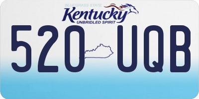 KY license plate 520UQB