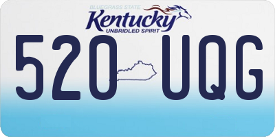 KY license plate 520UQG