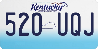 KY license plate 520UQJ