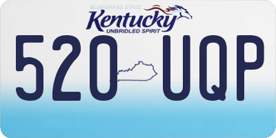KY license plate 520UQP