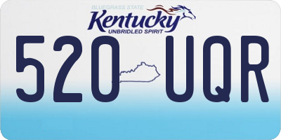 KY license plate 520UQR