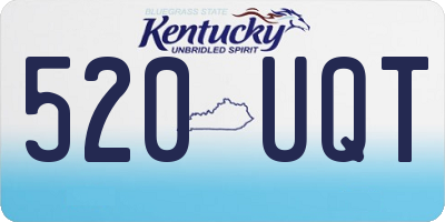 KY license plate 520UQT