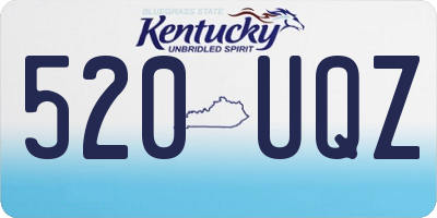 KY license plate 520UQZ