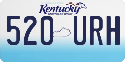 KY license plate 520URH