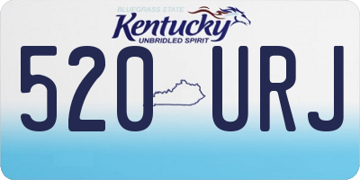 KY license plate 520URJ