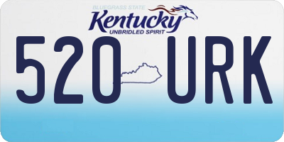 KY license plate 520URK