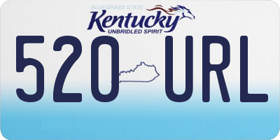 KY license plate 520URL