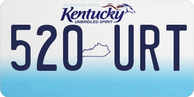 KY license plate 520URT