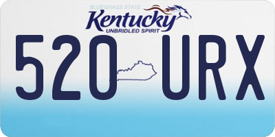 KY license plate 520URX