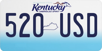 KY license plate 520USD