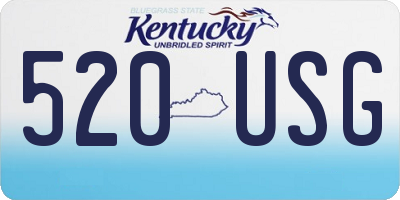 KY license plate 520USG
