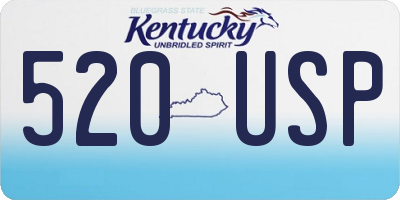 KY license plate 520USP