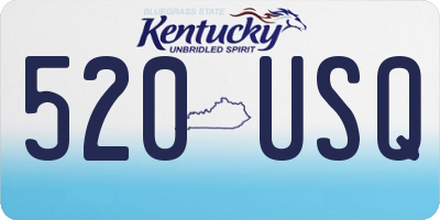 KY license plate 520USQ
