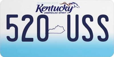KY license plate 520USS