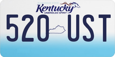 KY license plate 520UST