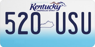 KY license plate 520USU