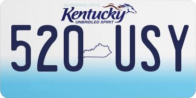 KY license plate 520USY