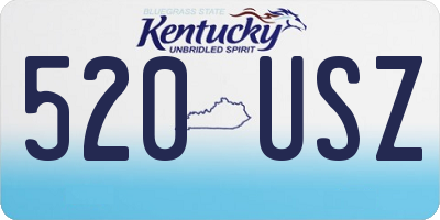 KY license plate 520USZ