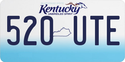 KY license plate 520UTE