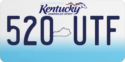 KY license plate 520UTF