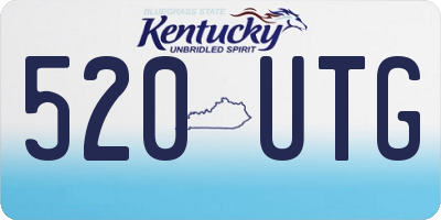 KY license plate 520UTG