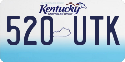 KY license plate 520UTK
