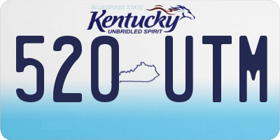 KY license plate 520UTM